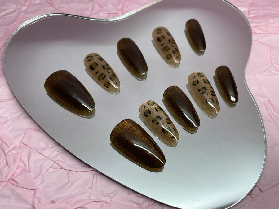 Coffee Leopard Print
